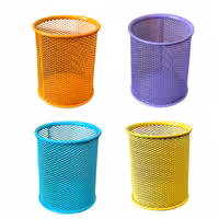 جامدادی رومیزی مدل فلزی توری بسته 4 عددی | چاوه