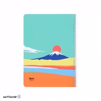 دفتر 60 برگ تک خط وزیری سیمی جلد نرم فانتزی الیپون کد 02