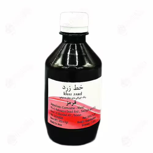 رنگ خوراکی مایع مجاز (قرمز200گرمی)