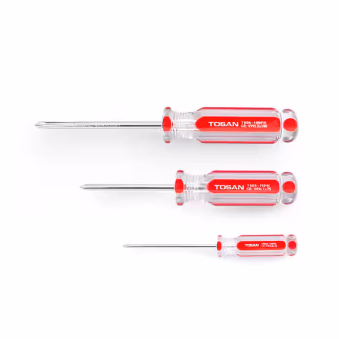 پیچ گوشتی دسته کریستالی چهارسو (150*3)