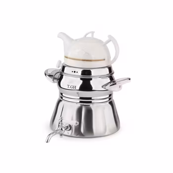 کتری قوری ویونا تی جی اچ 5 لیتری شیردار کف چدن مدل 8865