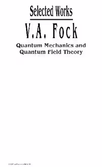 خرید و دانلود نسخه کامل کتاب V.A. Fock - selected works: quantum mechanics and quantum field theory