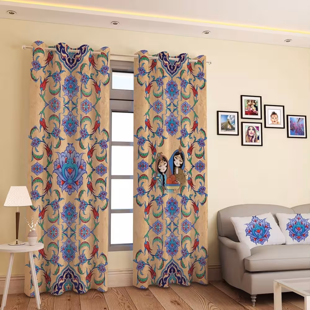 پرده پانچی کد 563 (طرح سنتی)