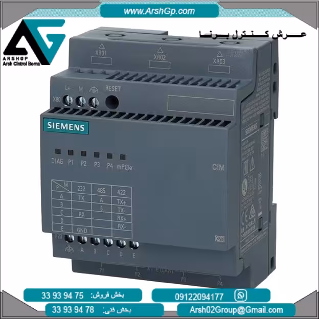 لوگو ورژن 8 مدل CIM (ماژول منطقی) PLC زیمنس با کد 6ED1055-5MC08