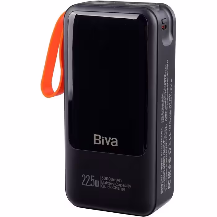 پاور بانک فست شارژ بیوا BP-022 PD 22.5W ظرفیت 30000 میلی آمپر ساعت