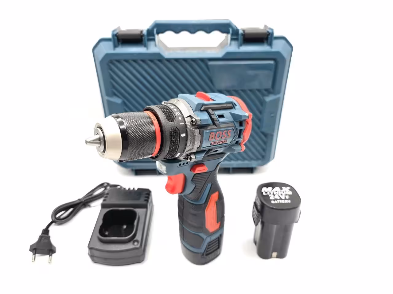 دریل شارژی 24 ولت براشلس سه نظام فلزی باس مدل BS3035