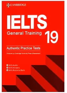 کتاب کمبریج ایلتس 19 جنرال cambridge IELTS 19 general