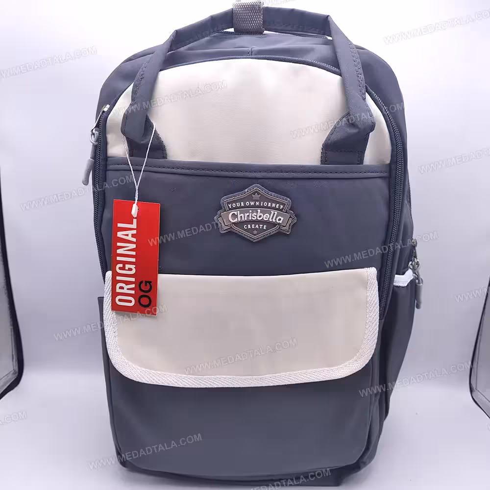کوله پشتی دسته دار کریسبلا رنگ خاکستری Chrisbella