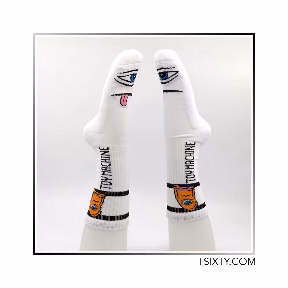 جوراب Toymachine رنگ سفید Sect eye