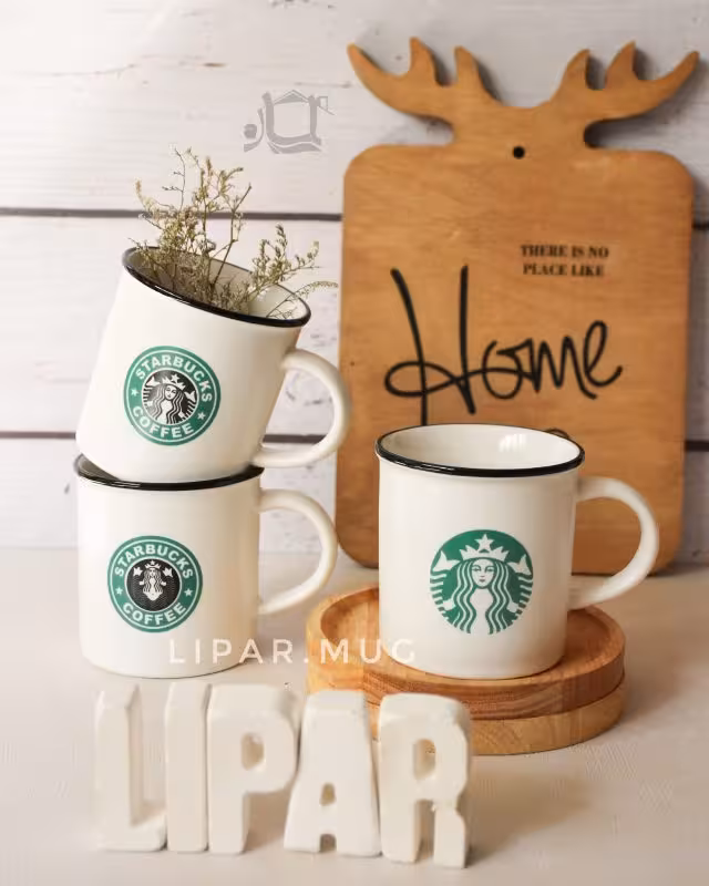 لیوان سرامیکی طرح استار باکس