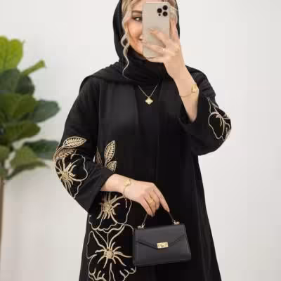 مانتو مخمل گلدوزی