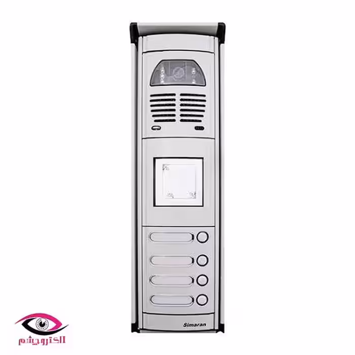 پنل آیفون تصویری کارتخوان سیماران مدل چهار واحدی فوژان -VFC4/N