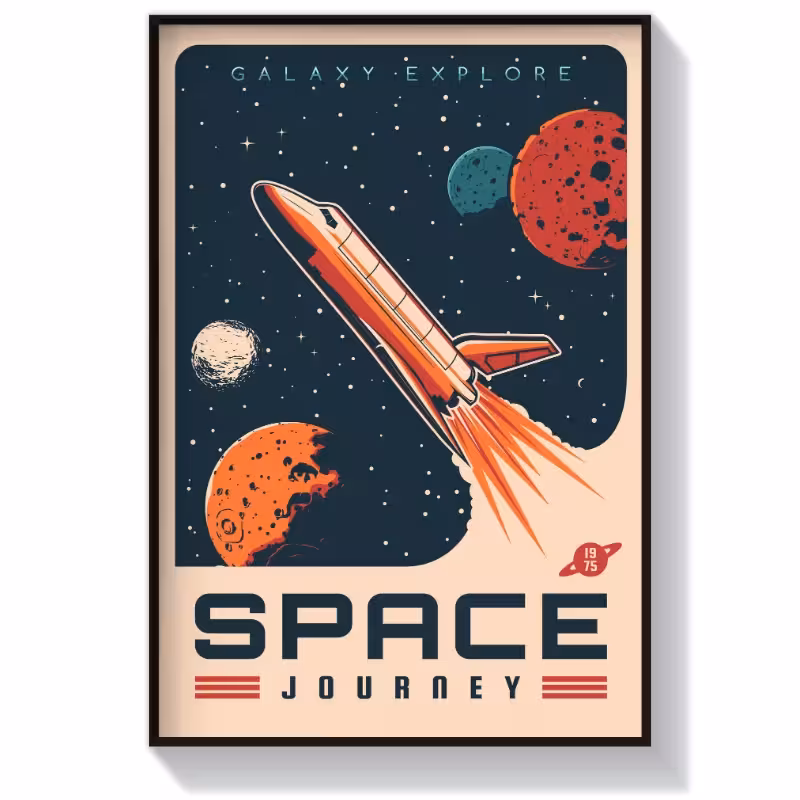 تابلو و پوستر فضایی مدل Space Journey