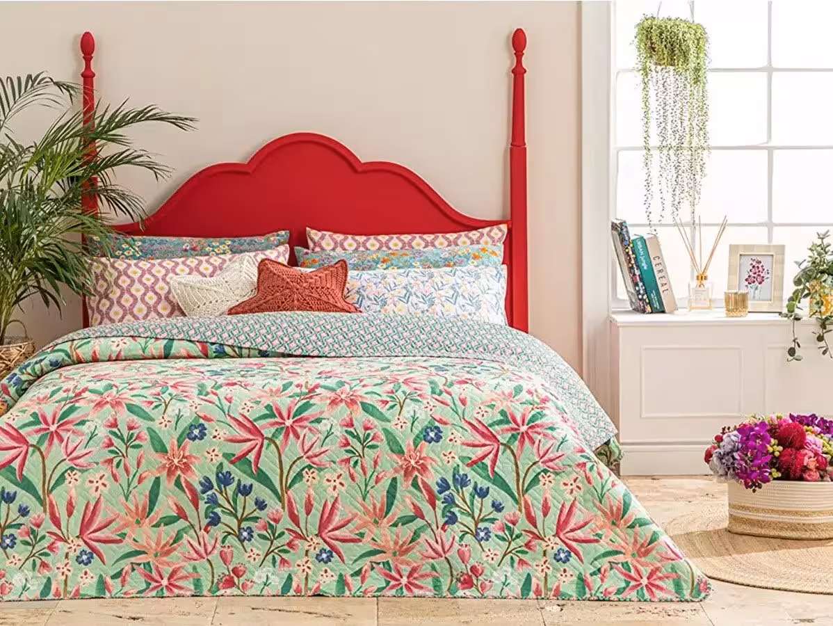 روتختی انگلیش هوم طرح Fresh Liliums دونفره 1 تکه