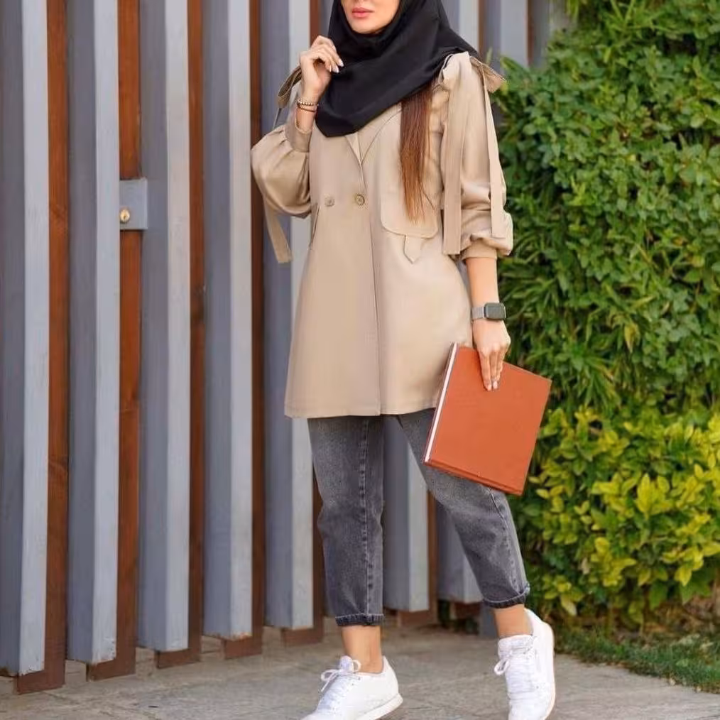 مانتو مدل بسیار زیبای دانشجویی ترند