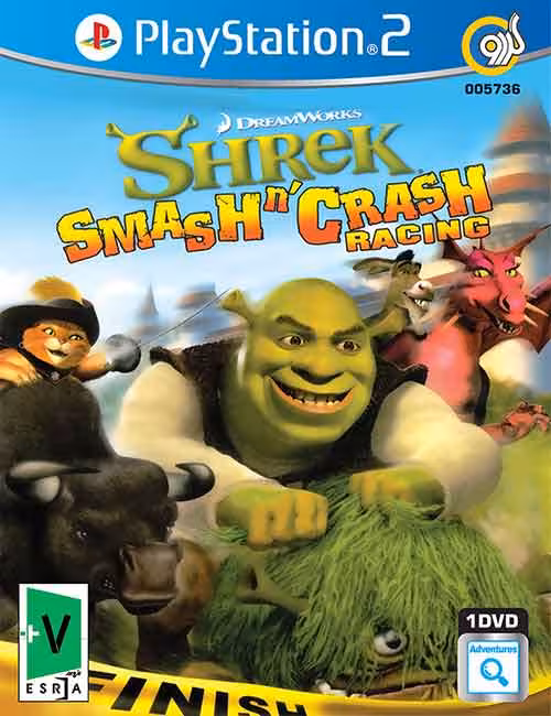 بازی Shrek Smash Crash Racing برای PS2