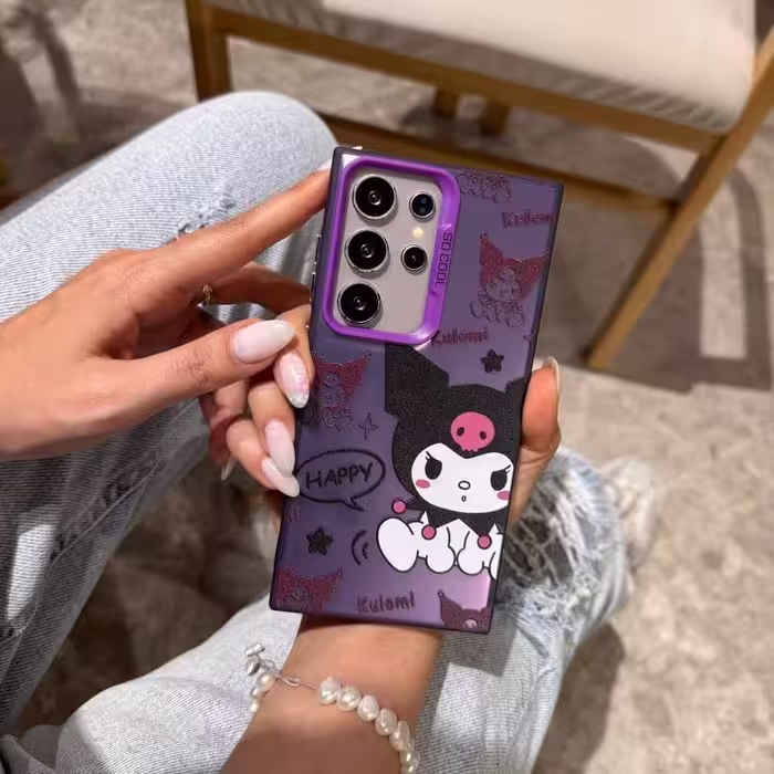 قاب عروسکی طرح happy kuromi مناسب برای سامسونگ A13,A23Happy Kuromi doll case suitable for Samsung A13,A23