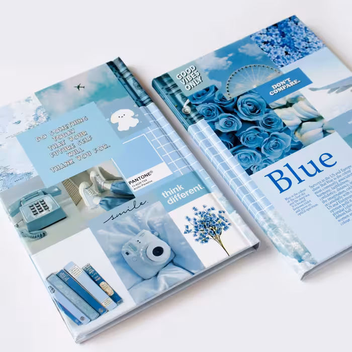 دفتر خط دار برگ کرافت آبی آوان (avaan)