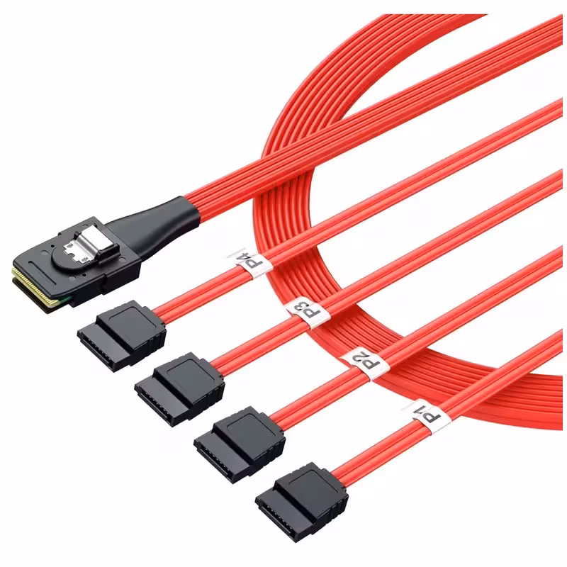 کابل تبدیل Mini SAS SFF-8087 به چهار SATA مدل SM75 - ایپکی