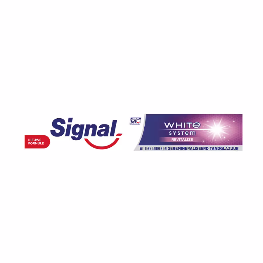 خمیر دندان سفید کننده سیگنال مدل Signal White System Revitalize حجم 75 میلی لیتر