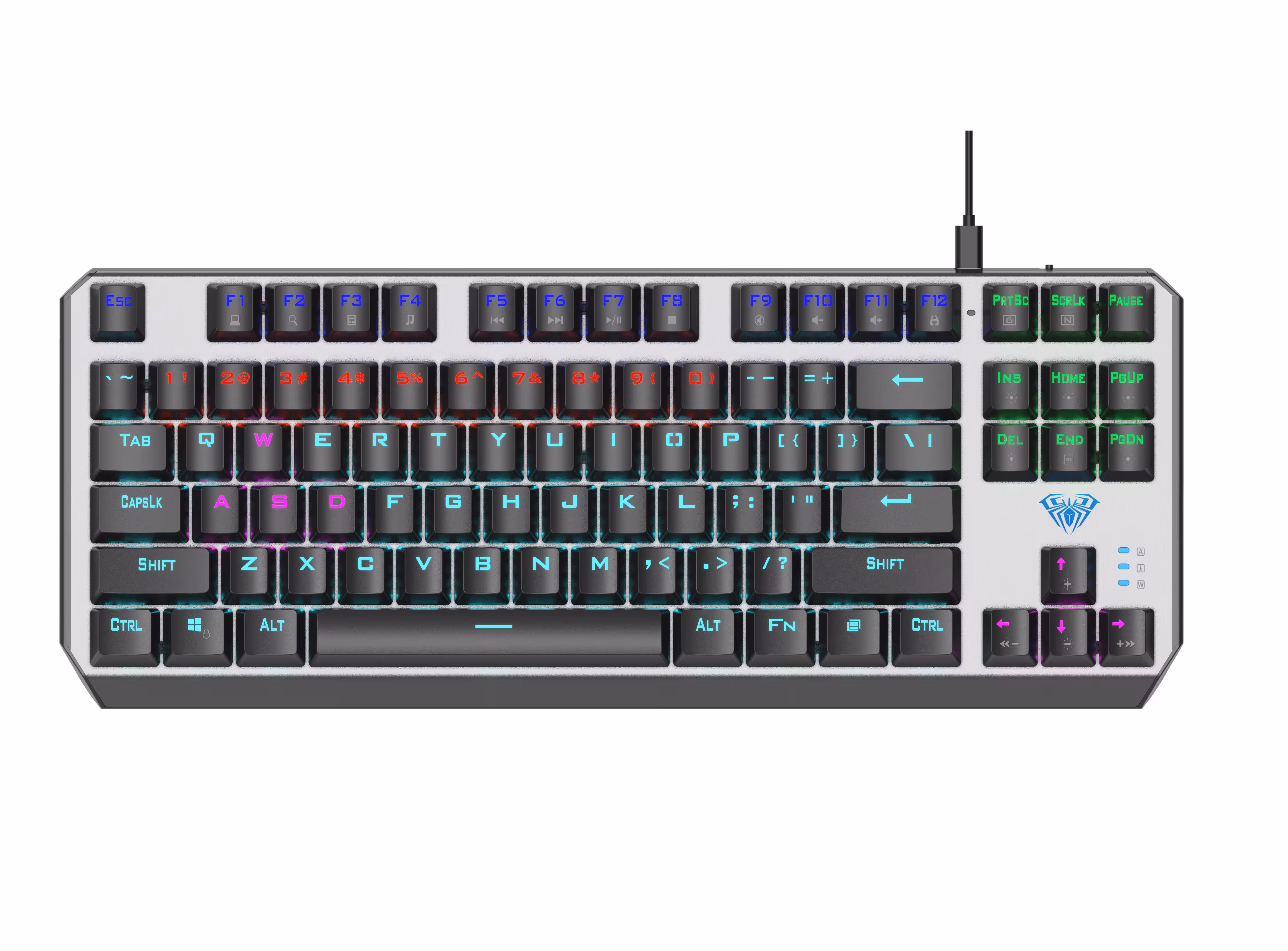 کیبورد سیمدار گیمینگ AULA F2067