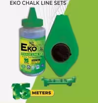 چاک لاین 15متری با پودر رنگی و آب تراز مدل ECL-01 برند اکو EKO