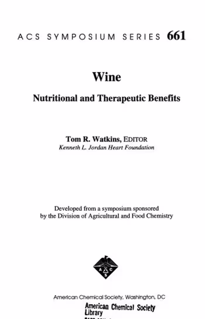 خرید و دانلود نسخه کامل کتاب Wine. Nutritional and Therapeutic Benefits