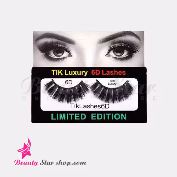 مژه مصنوعی شش بعدی مو طبیعی تیک مدل 060
