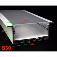 پروفیل لاین نوری کد B30مشکی و سفید  چراغ خطی لاینر.(ارسال با باربری و هزینه ارسال بصورت پس کرایه میباشد)