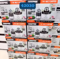 خردکن دوقلو جیپاس مدل GMC42030 | Geepas Twin Bowl Chopper