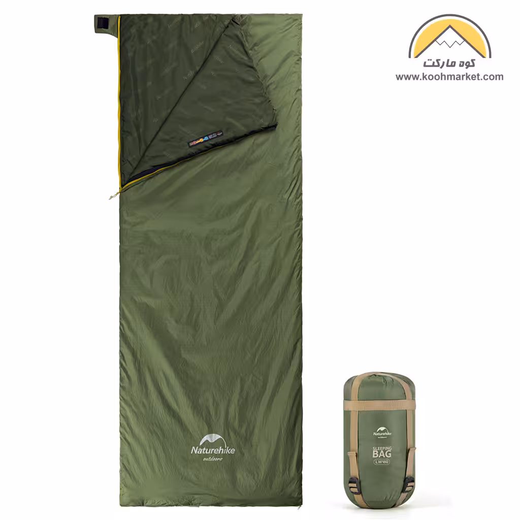 کیسه خواب کمپینگ و سفر نیچرهایک مدل Naturehike Sleeping bag LW180 (سایز L)