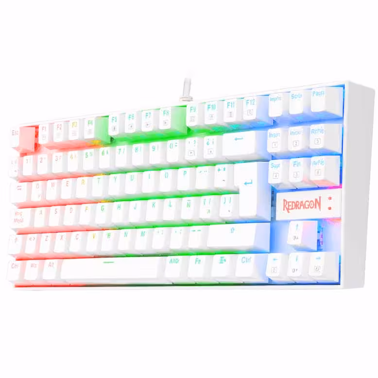 کیبورد ردراگون Keyboard Redragon K552 Kumara RGB White (کارکرده)
