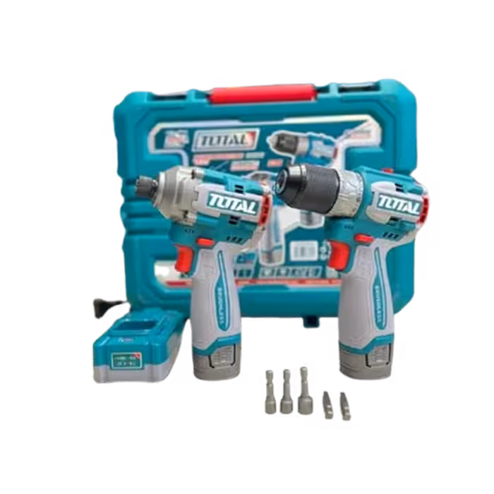 پک دو قلو دریل و ایمپکت شارژی توتال مدل  TOSLI240968