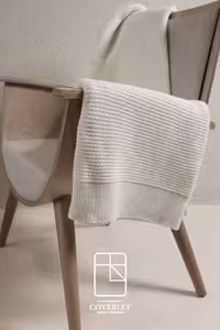 شال تخت و مبل رنگ سفید مدل miel