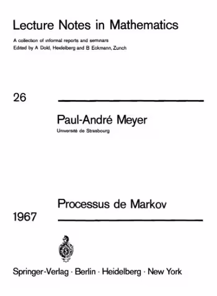 خرید و دانلود نسخه کامل کتاب Processus de Markov