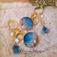 جاسویچی دو طرفه(متن و طرح دریا)به همراه حروف کوچک رزینی