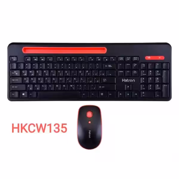 کیبورد و ماوس بی سیم هترون مدل HKCW135
