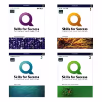 کتاب مجموعه 4 جلدی Q Skills for Success Listening and Speaking Third edition وزیری