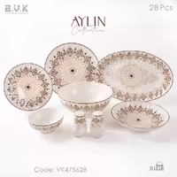 سرویس غذاخوری 28 پارچه بی وی کی کد 475628 مدل آیلین