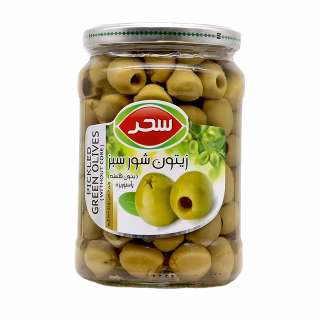 زیتون شور بدون هسته سحر 640 گرم