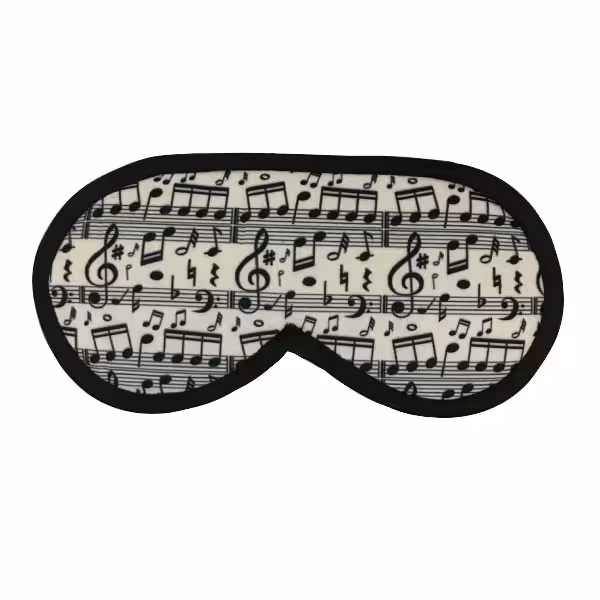 چشم بند خواب طرح نت موسیقی
