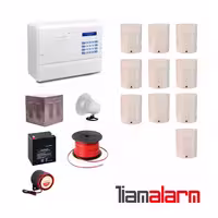 پکیج دزدگیر اماکن باسیم مدل فایروال سیم کارتی و تلفنی F10P10