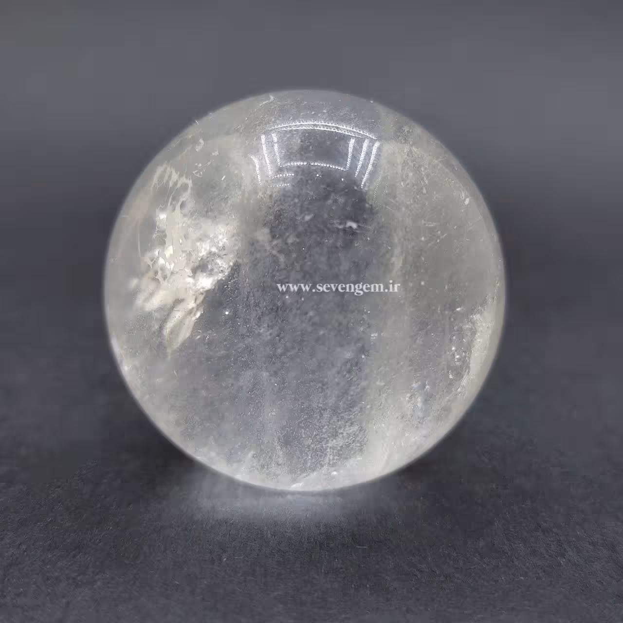 گوی کریستال کوارتز برزیلی (کدA972)