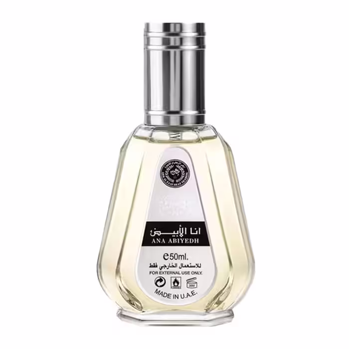 ادکلن فراگرنس Fragrance ارض الزعفران رایحه انا الابیض ANA ABIYEDH حجم 50ml