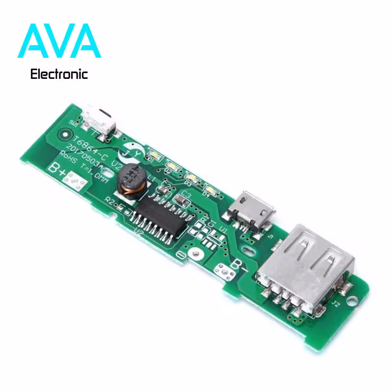 ماژول شارژر و دشارژر باتری لیتیومی 5V 2A (برد پاور بانک)