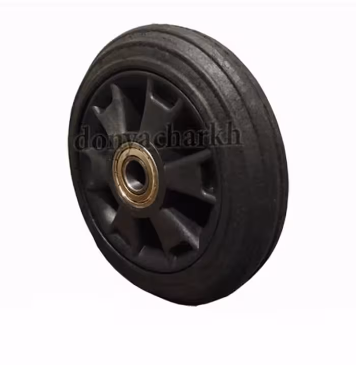 چرخ زباله ای پلاستیکی تک رینگ سنگین لاستیکی (عرضه تمامی انواع چرخ های نایاب بازار به صورت خرد و عمده)