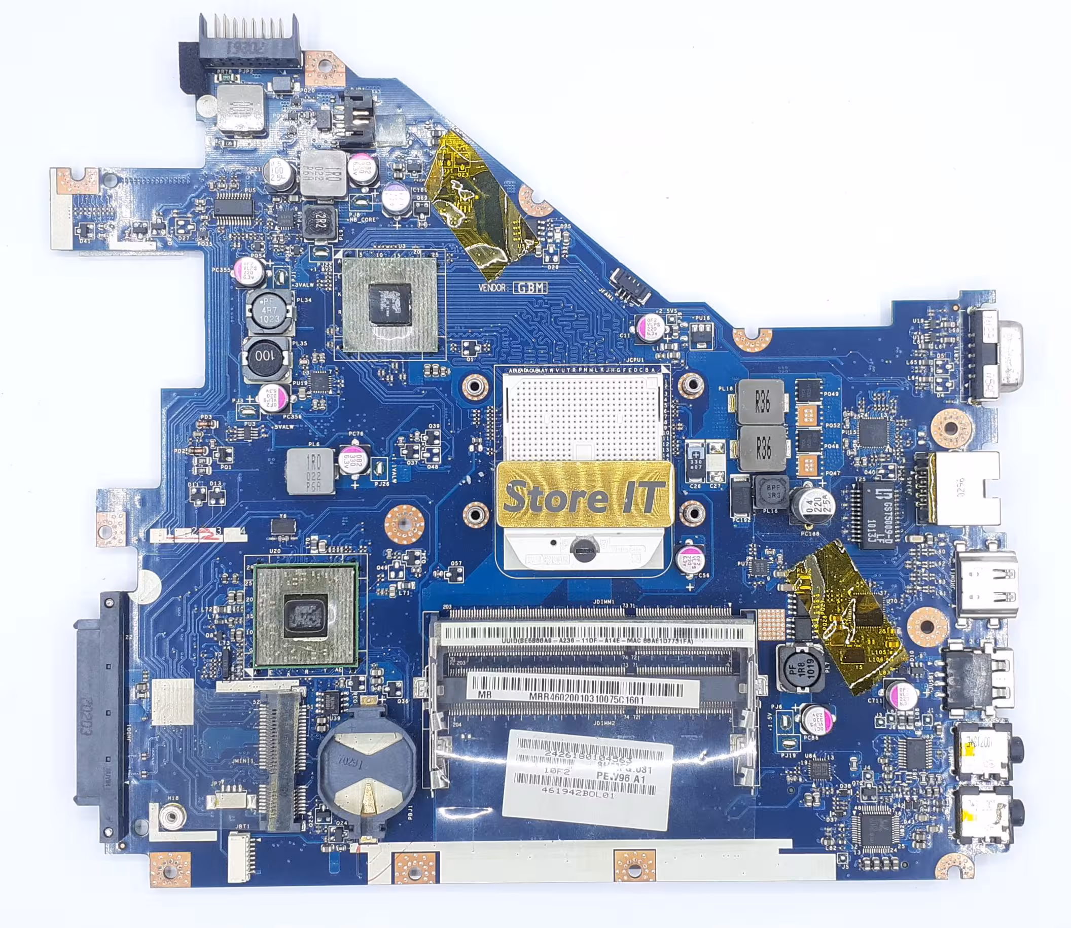 مادربرد لپ تاپ ایسر Aspire 5552 | La-6552p | پشتیبانی از AMD | بدون گرافیک