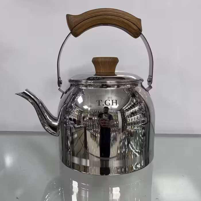 کتری لوله دار قیطاسی 3 لیتر مدل 30705 دسته چوب