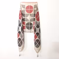 شال نخی برند ktn طرح اضلاع 2