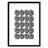 قیمت و خرید تابلو دکوراتیو تایپوگرافی مدرن کد 0497